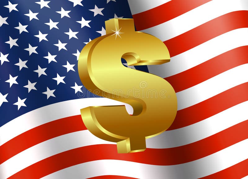 American Flag with Dollar Sign