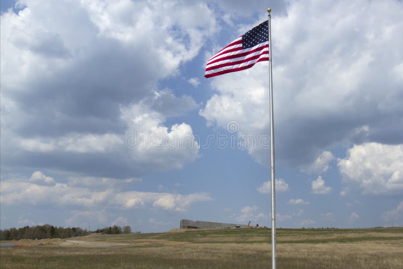 American Flag at Flight 93 Memorial