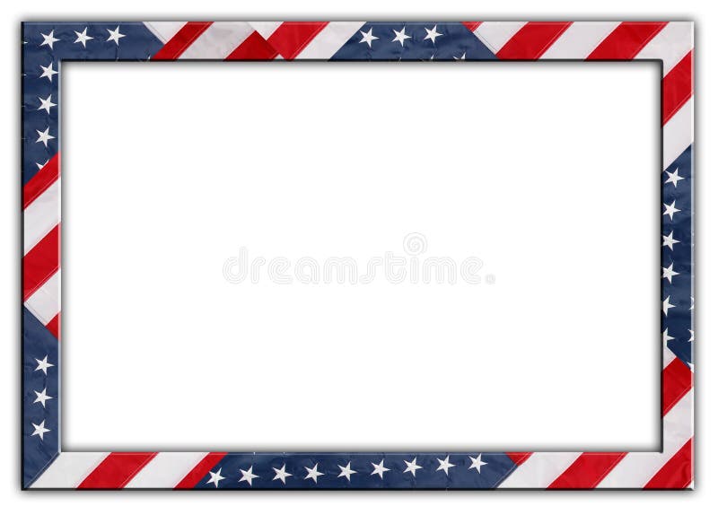 american flag page border