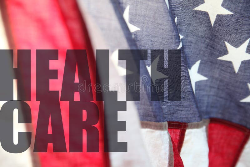 American Flag With Health Care Words Stock Photo Image 27648744