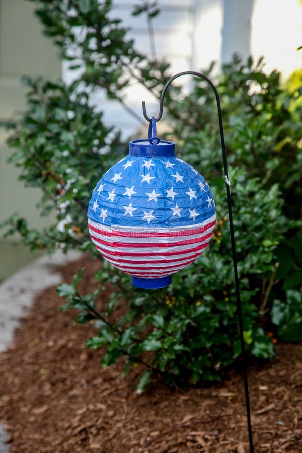 American Flag Paper Lantern Stock Image Image of flag, lanterns 43496071