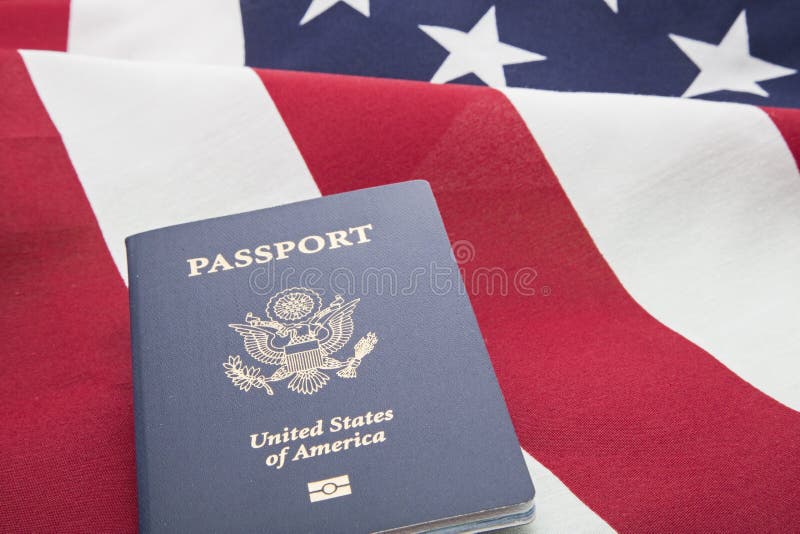 American flag passport travel freedom America foreign adventure