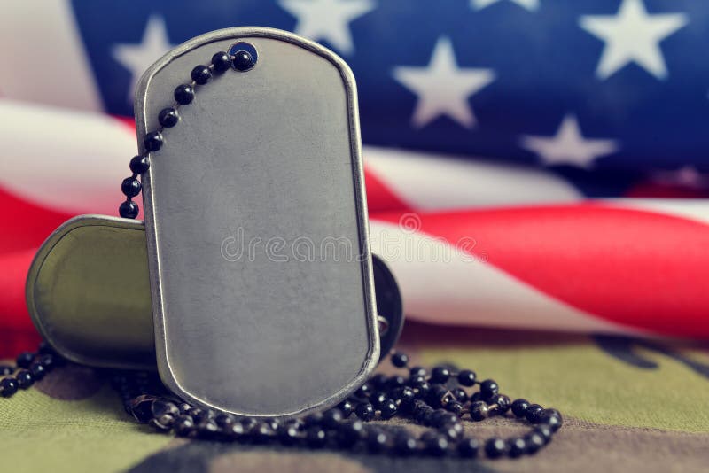 American flag and soldiers badges. royalty free stock photography American flag and soldiers badges. royalty free stock photography