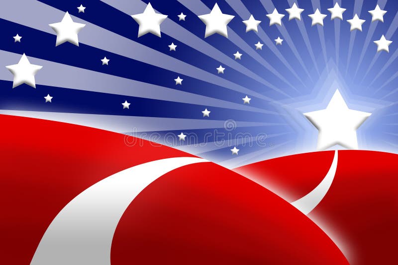 American flag stylized background