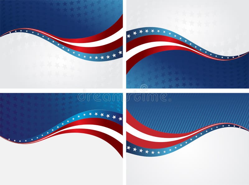 American Flag, Vector background for Independence