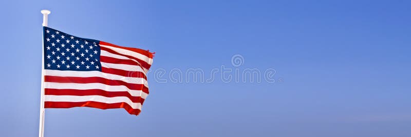 american flag blue background