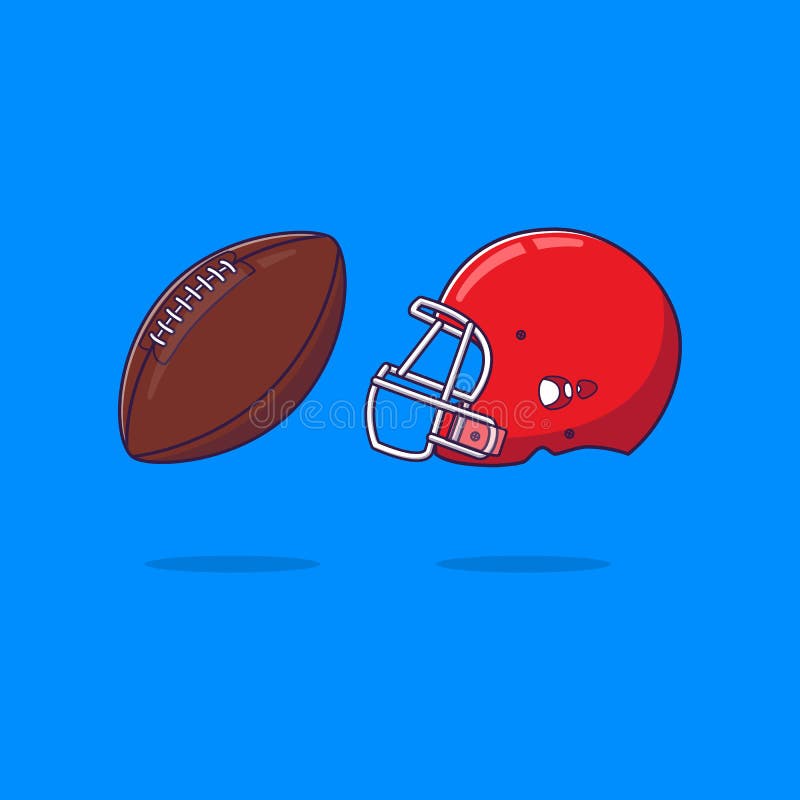 American Football Cartoon Style Illustration Sport Concept 233826493 
