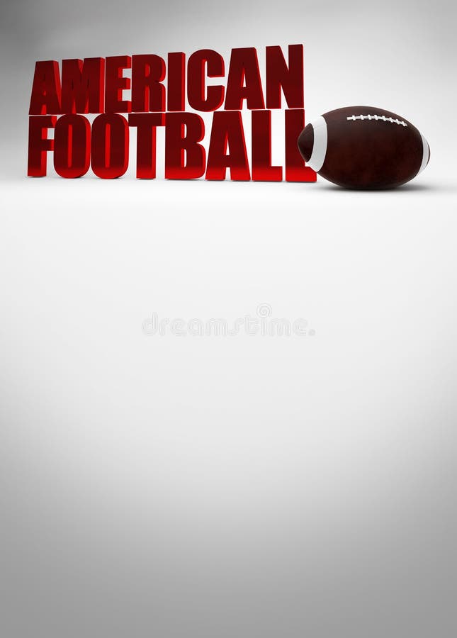 American football 3D text stock illustration. Illustration of academy