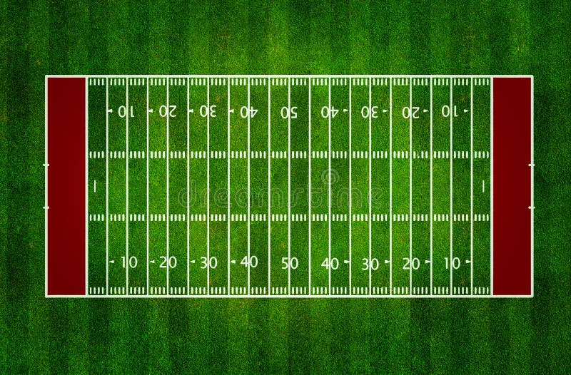 American Football Field Drawing