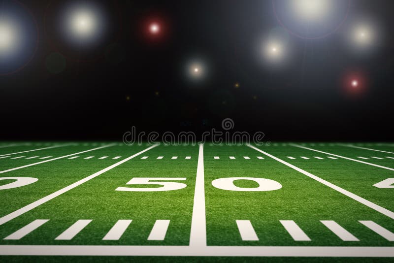 American football field stock image. Image of backgrounds 81372117