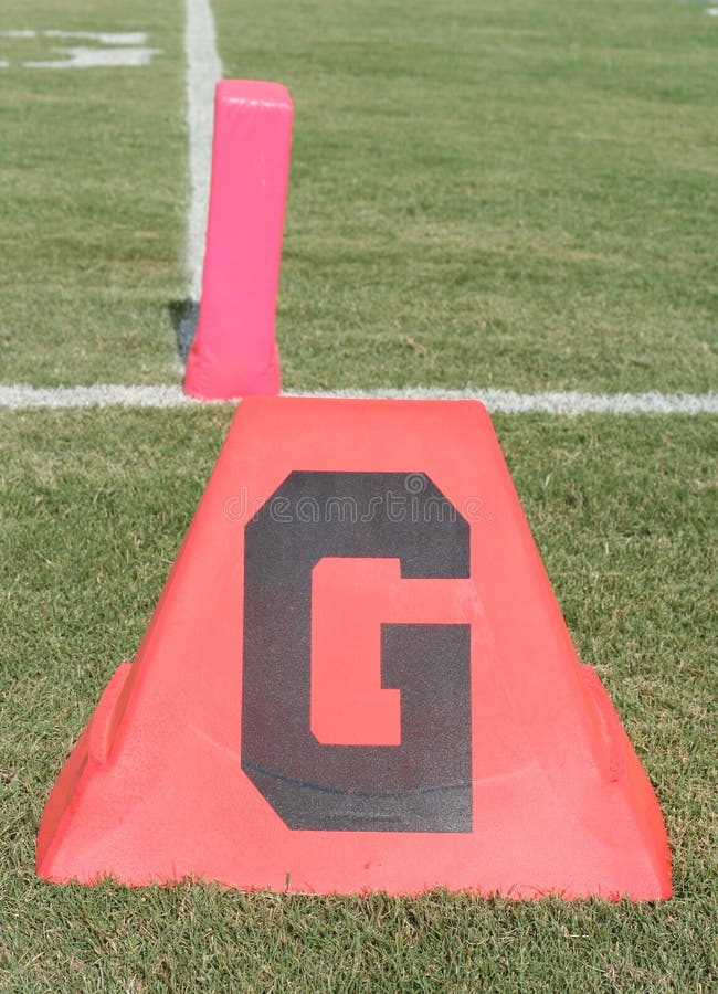 American Football Goal Line Stock Photo - Image of markers, winners