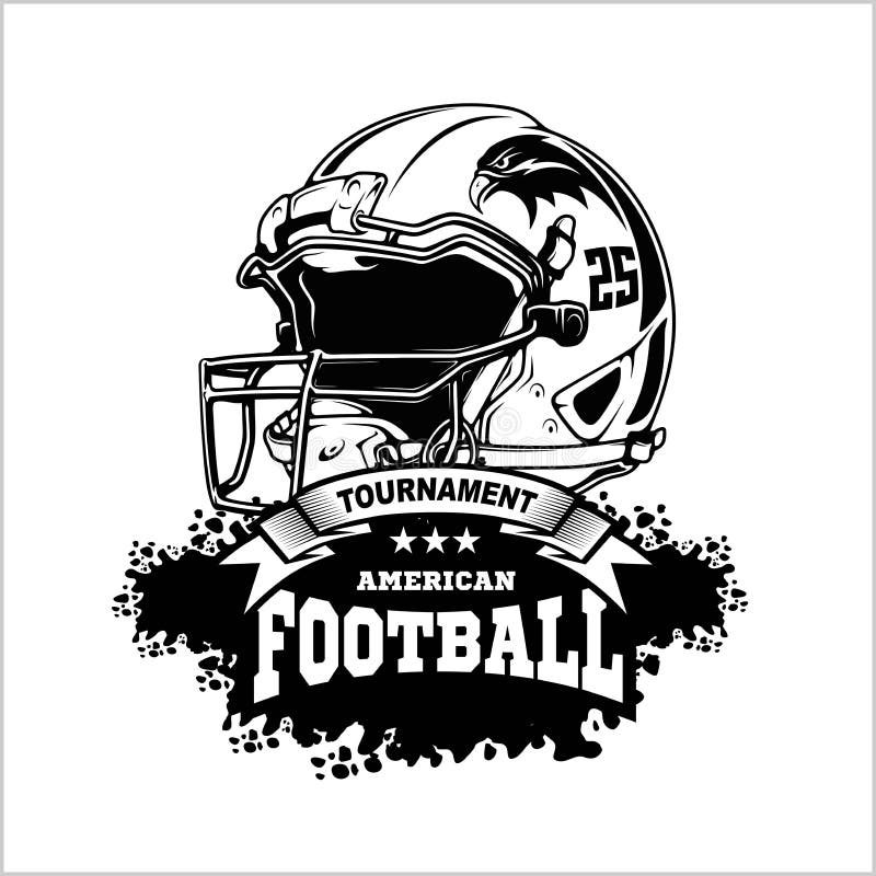 American football helmet Super bowl sport theme vector illustration.