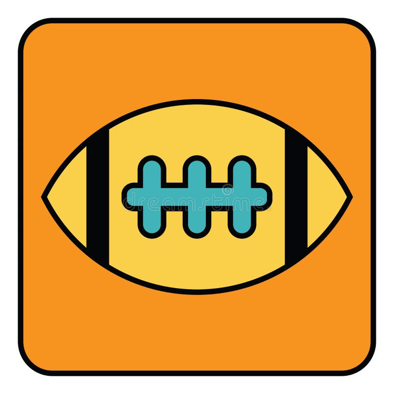 American football, icon stock vector. Illustration of isolated 261065932