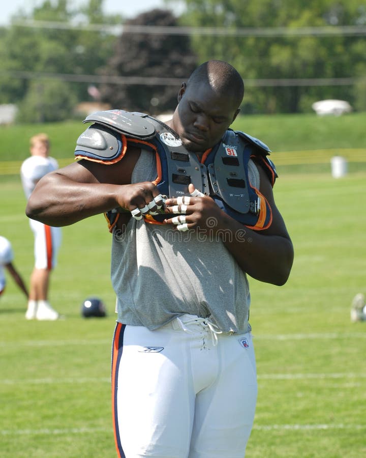 American football player stock image