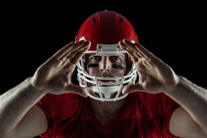 American Football Player Making Hand Gesture Stock Photos - Free ...