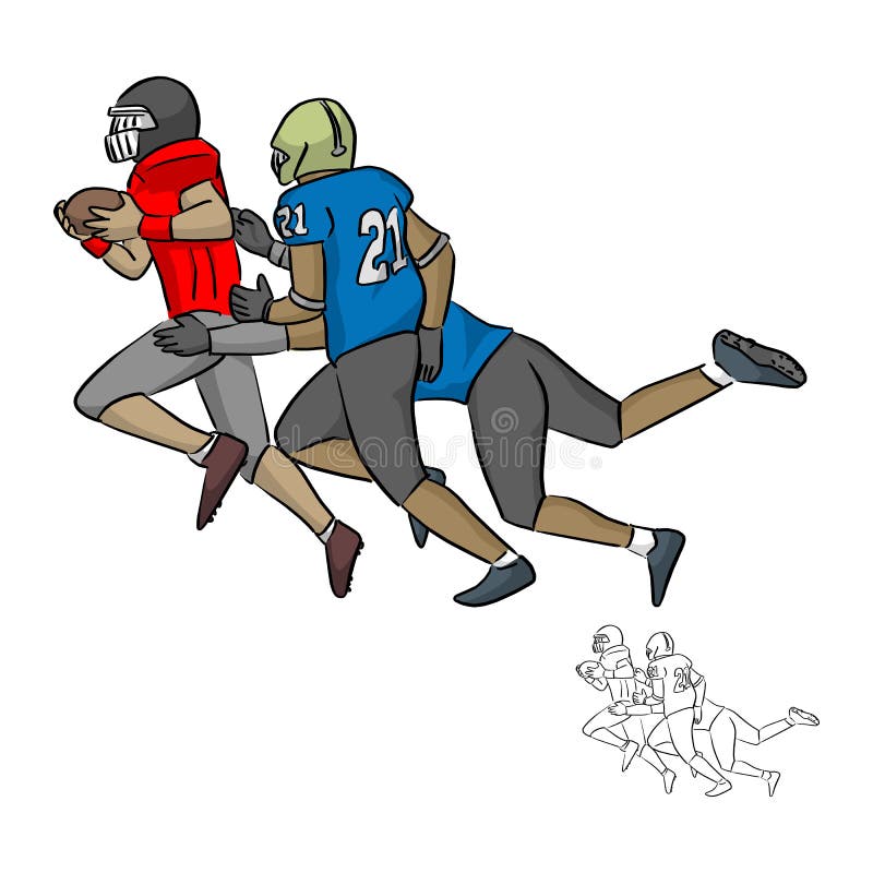 American Football Players Tackle Stock Illustrations – 145 American  Football Players Tackle Stock Illustrations, Vectors & Clipart - Dreamstime