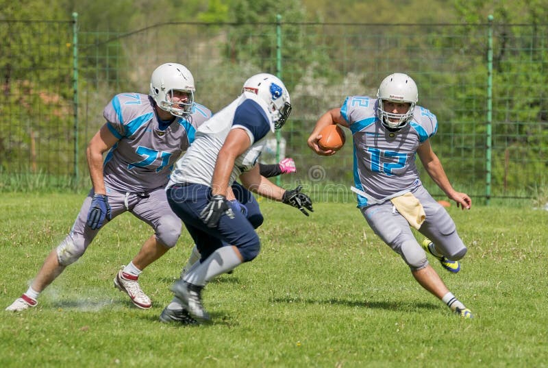 American football stock photography