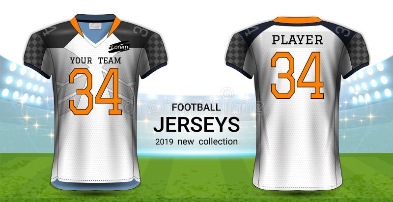 Download American Football Or Soccer Jerseys Uniforms, Realistic ...