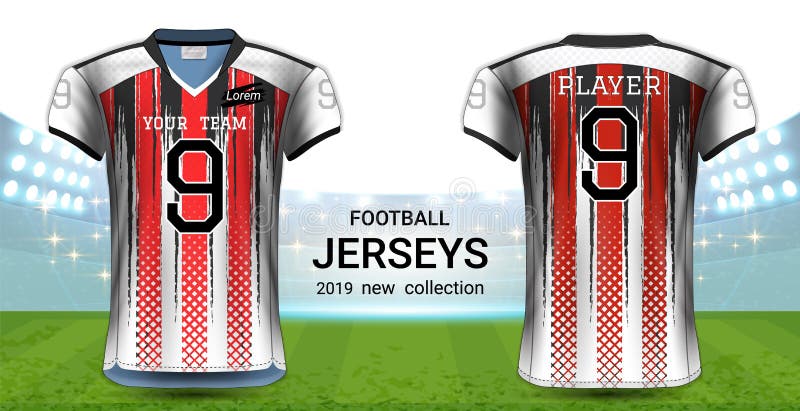 Download American Football Or Soccer Jerseys Uniforms, Realistic ...