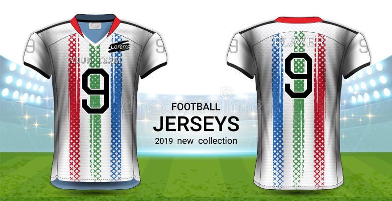 Download American Football Or Soccer Jerseys Uniforms, Realistic ...