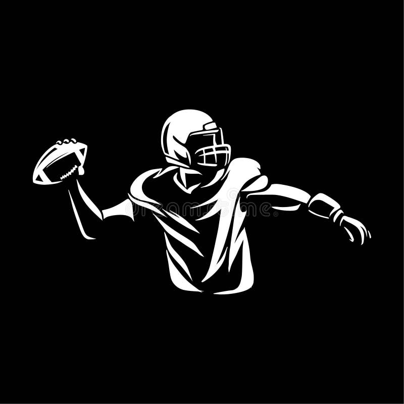 Football Clipart Black Background