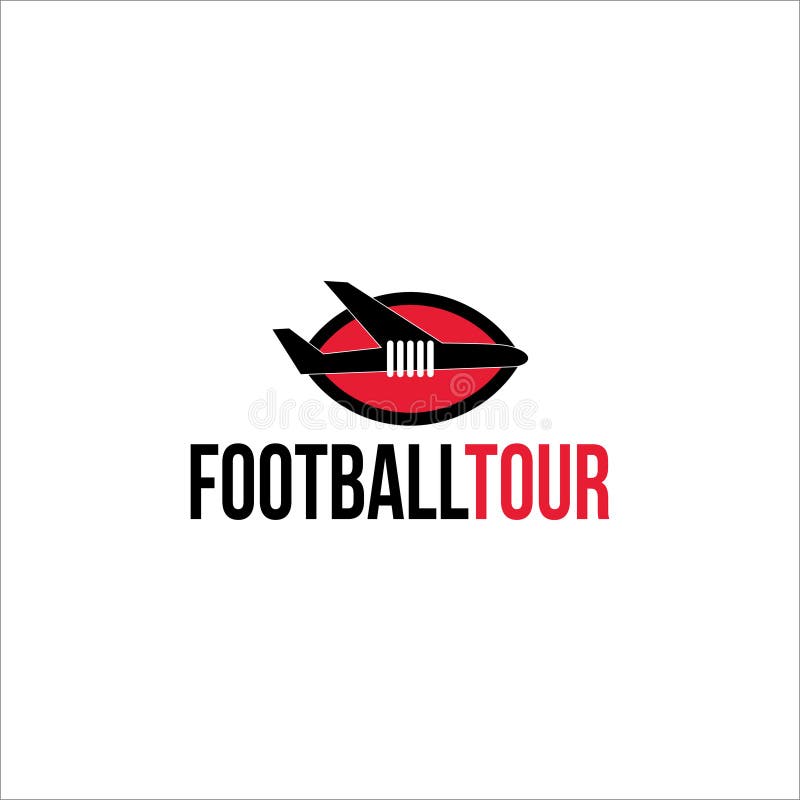 American Football Tour Logo Icon Stock Illustration - Illustration of