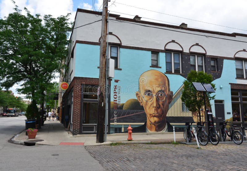 American Gothic Mural - Short North Arts District - Columbus, Oh