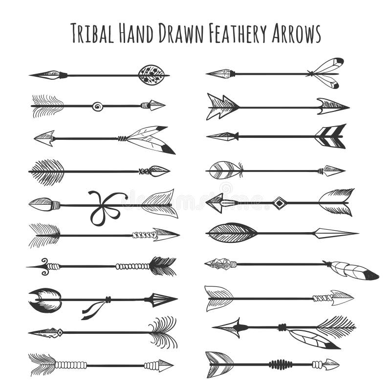 Indian Arrow Drawing Clip Art PNG 2834x783px Indian Arrow Archery Art  Black And White Bow And