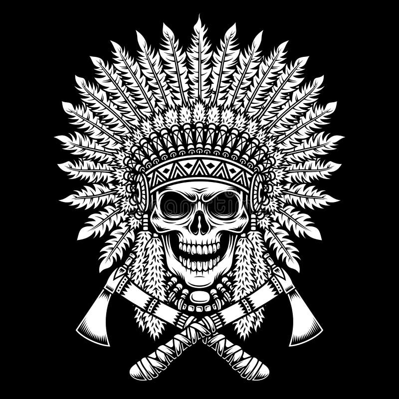 40+ Más Popular Skull Traditional Skull Indian Chief Tattoo - Superpills
