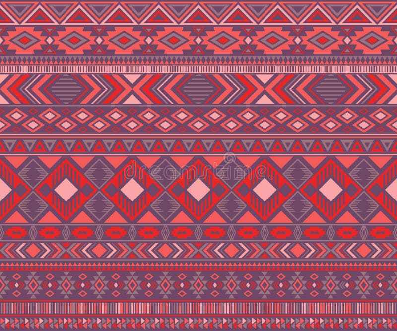 American Indian Pattern Tribal Ethnic Motifs Geometric Vector ...