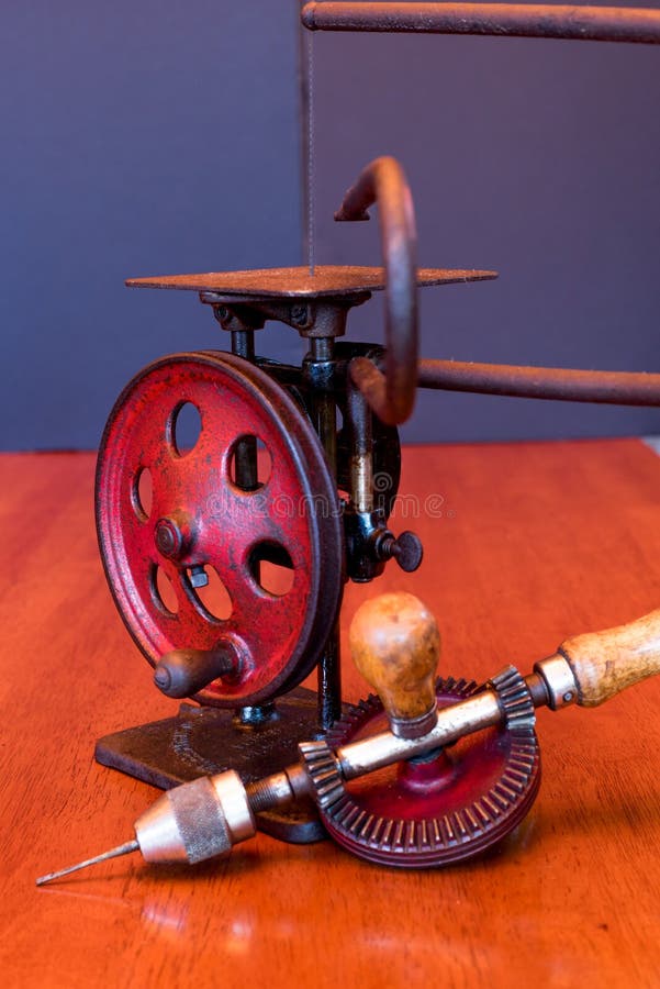 American Made Woodworker Hand Drill Stock Image Image of iron, driven