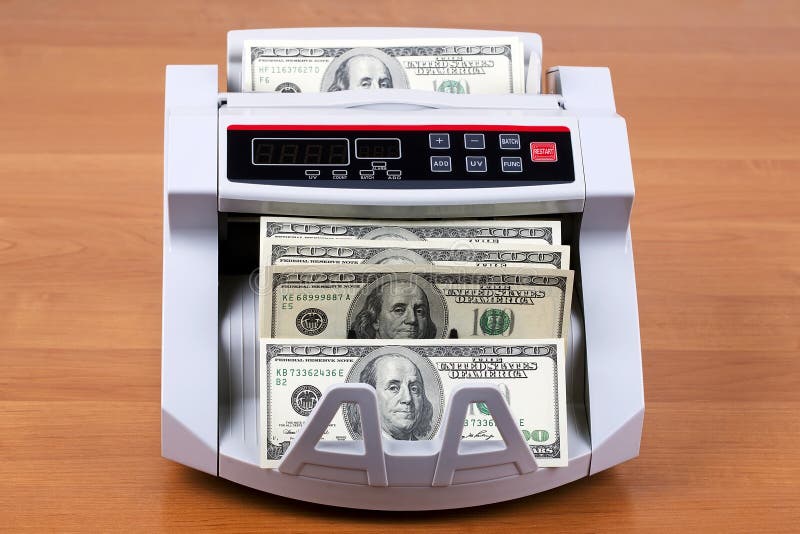 USD / EURO Cash Machine Bill Money Currency Counter With UV Detection Bill Count
