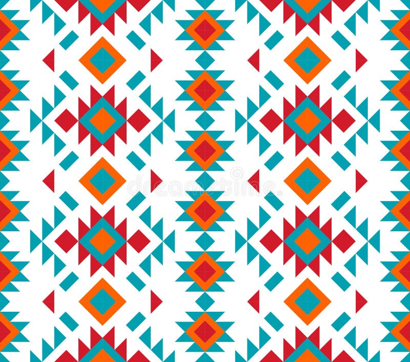 American pattern. Geometric seamless ornament. stock illustration American pattern. Geometric seamless ornament. stock illustration