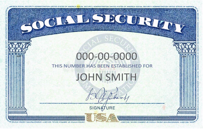 Blank Social Security Card Template Front And Back Printable Online Blank Social Security Card Template Front And Back Printable Online