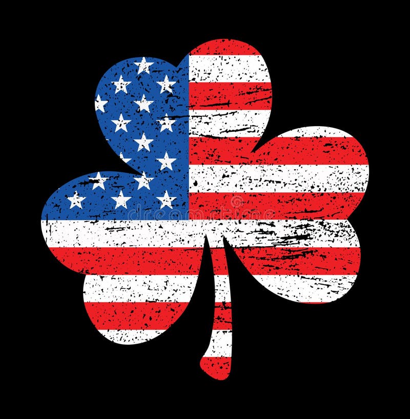 Irish-American Flag Shamrock Flag St Patrick's Day Gift T-Shirt Irish-American Flag Shamrock Flag St Patrick's Day Gift T-Shirt