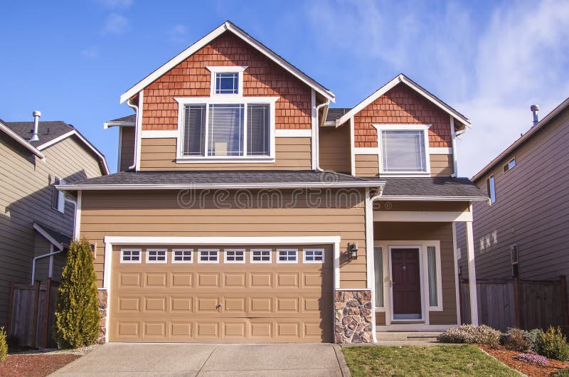 American style house stock photo. Image of huge, landscape 29568586