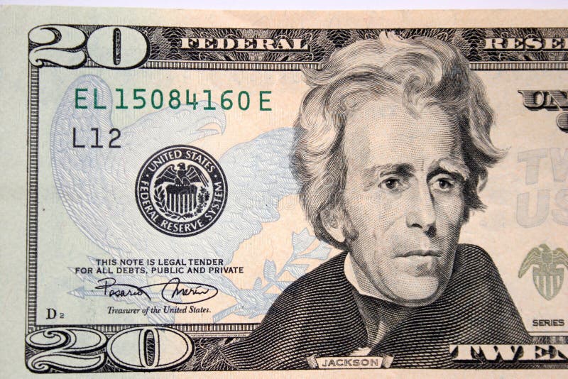 American twenty dollar, Andrew Jackson