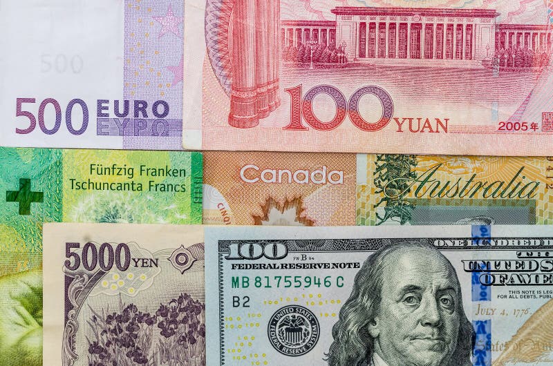 American and canadian dollars hi-res stock photography and images