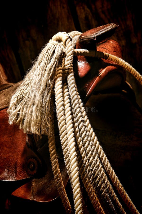 american-west-rodeo-lariat-old-western-saddle-roping-lasso-rope-tassel-hanging-cowboy-horn-swell-33064089.jpg