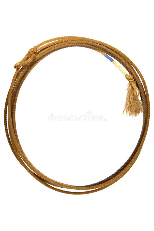 American West Rodeo Lasso Lariat Rope Isolated Stock Image - Image of  hondo, yarn: 4314963