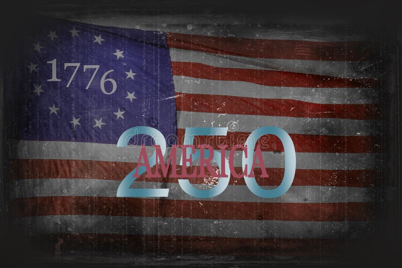 america-s-250th-birthday-and-betsy-ross-13-star-flag-stock-photo