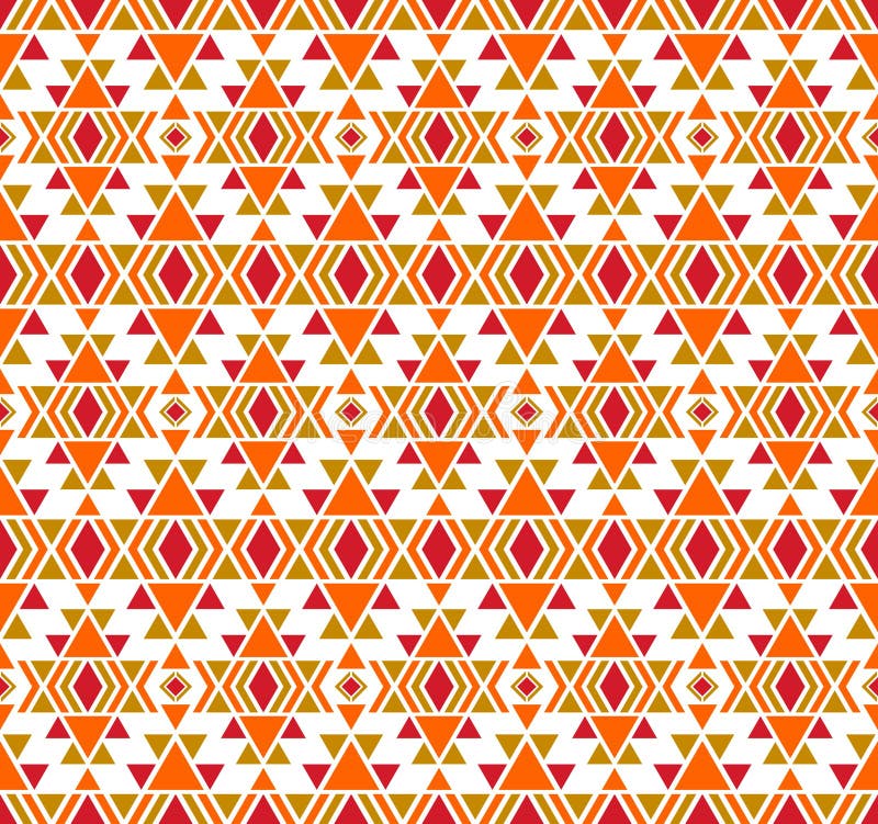Amerikaans patroon Geometrisch naadloos ornament royalty-vrije illustratie Amerikaans patroon Geometrisch naadloos ornament royalty-vrije illustratie