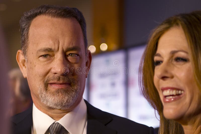 Amerikaanse acteur Tom Hanks en zijn vrouw Rita Wilson