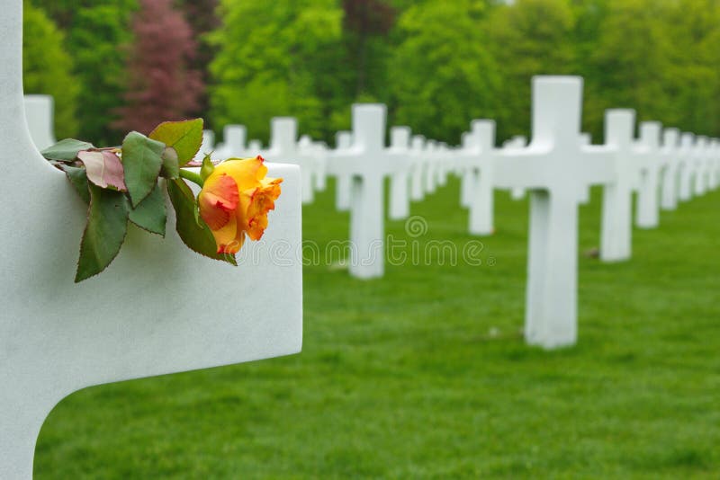 Picture of the American cemetery situated in Luxembourg city, Europe. on the place beside the white marble crosses you will see also the monuments dedicated to the american soldiers who died in the second world war in battles for Luxembourg. Picture of the American cemetery situated in Luxembourg city, Europe. on the place beside the white marble crosses you will see also the monuments dedicated to the american soldiers who died in the second world war in battles for Luxembourg