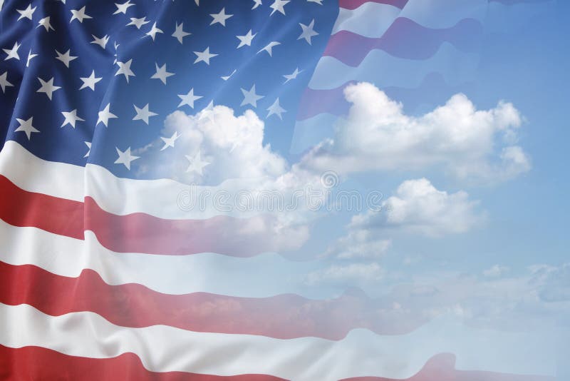 Amerikaanse Vlag royalty-vrije stock afbeelding Amerikaanse Vlag royalty-vrije stock afbeelding