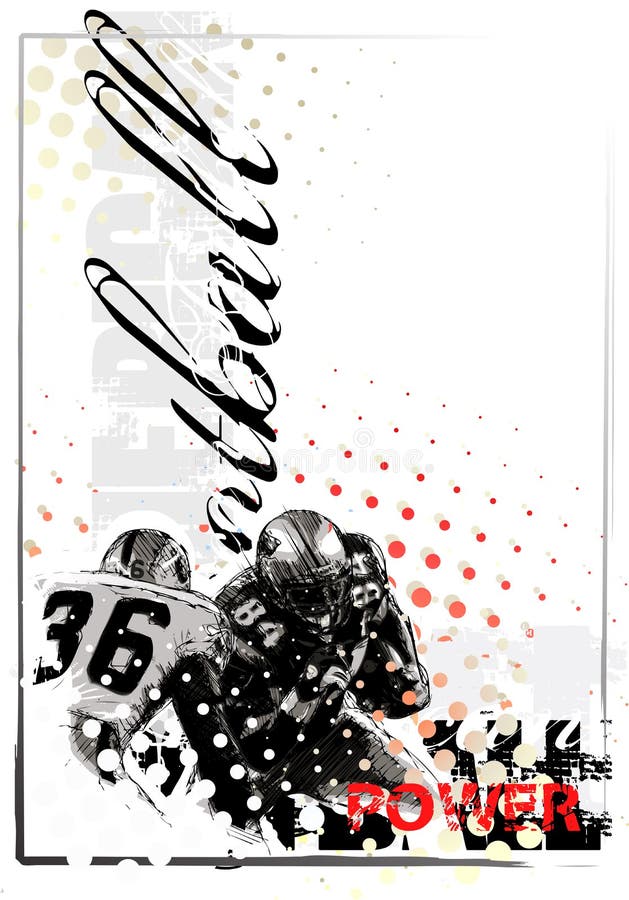 Amerikaanse voetbalachtergrond stock illustratie Amerikaanse voetbalachtergrond stock illustratie