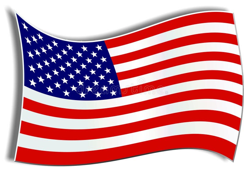 Amerikanische Flagge stock abbildung Amerikanische Flagge stock abbildung
