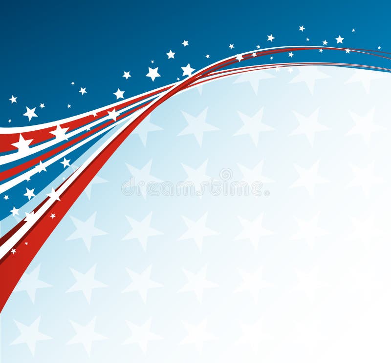 Amerikanische Flagge, patriotischer Hintergrund des Vektors stock abbildung Amerikanische Flagge, patriotischer Hintergrund des Vektors stock abbildung