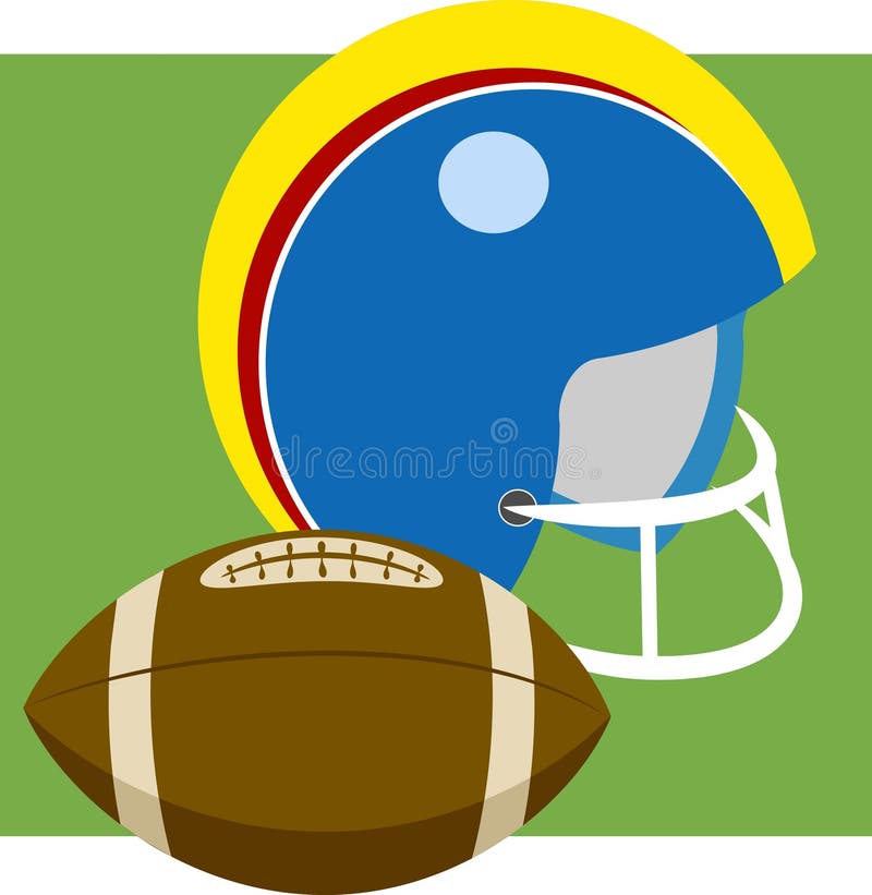 Download Amerikanischer Fußball vektor abbildung. Illustration von gang - 43730