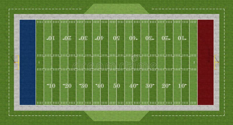 Amerikanischer Fußballplatz stock abbildung Amerikanischer Fußballplatz stock abbildung